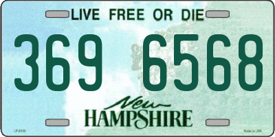 NH license plate 3696568