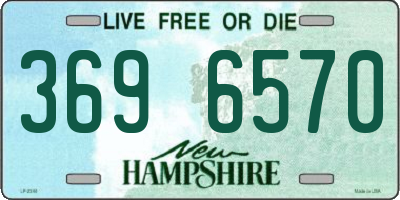 NH license plate 3696570