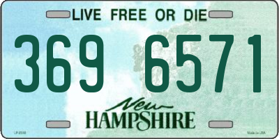 NH license plate 3696571
