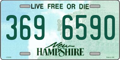 NH license plate 3696590