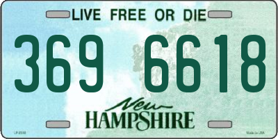 NH license plate 3696618
