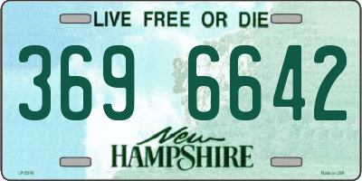 NH license plate 3696642