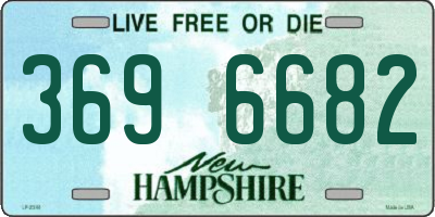 NH license plate 3696682
