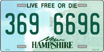 NH license plate 3696696