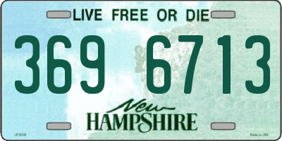 NH license plate 3696713