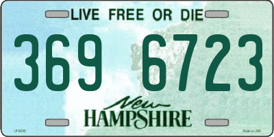 NH license plate 3696723