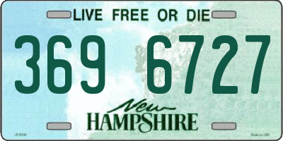 NH license plate 3696727