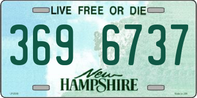 NH license plate 3696737