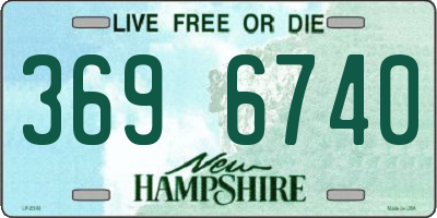 NH license plate 3696740