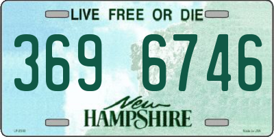 NH license plate 3696746