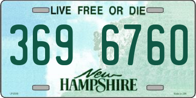 NH license plate 3696760