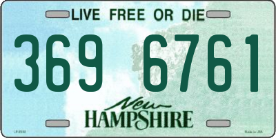 NH license plate 3696761