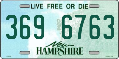NH license plate 3696763