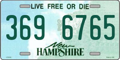 NH license plate 3696765
