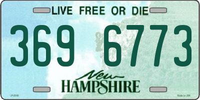 NH license plate 3696773