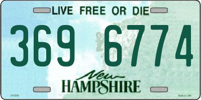 NH license plate 3696774