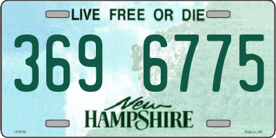 NH license plate 3696775
