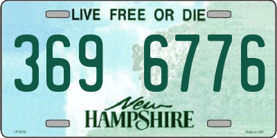 NH license plate 3696776