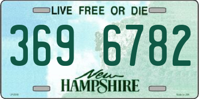 NH license plate 3696782