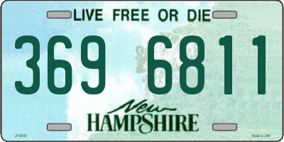 NH license plate 3696811