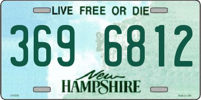 NH license plate 3696812