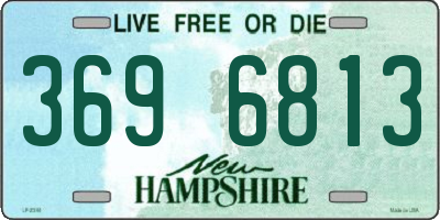 NH license plate 3696813
