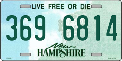 NH license plate 3696814