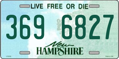 NH license plate 3696827