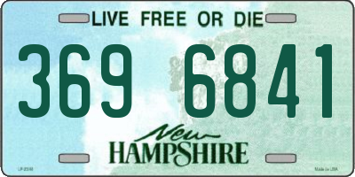 NH license plate 3696841