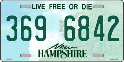 NH license plate 3696842