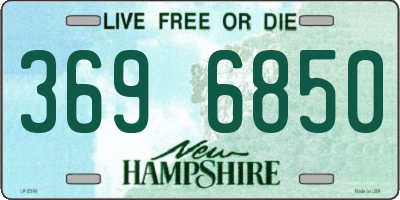 NH license plate 3696850