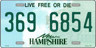 NH license plate 3696854