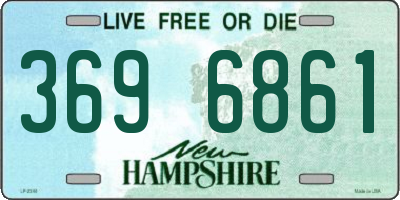 NH license plate 3696861