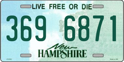 NH license plate 3696871