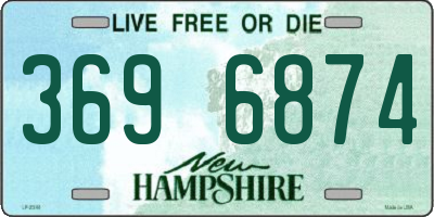 NH license plate 3696874