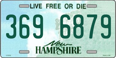 NH license plate 3696879