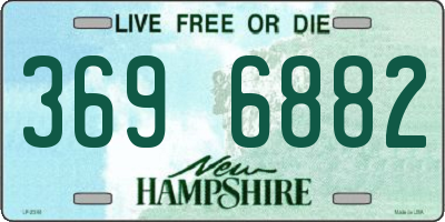 NH license plate 3696882