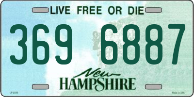 NH license plate 3696887