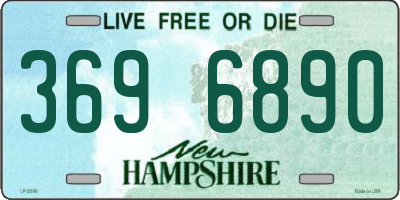 NH license plate 3696890
