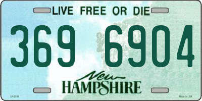 NH license plate 3696904