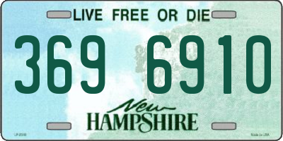 NH license plate 3696910