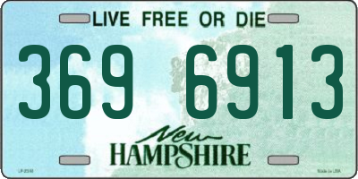 NH license plate 3696913