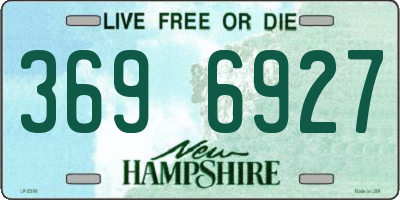 NH license plate 3696927