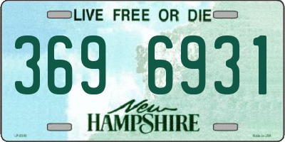 NH license plate 3696931