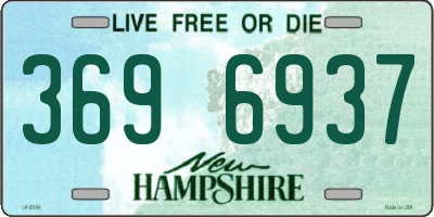 NH license plate 3696937