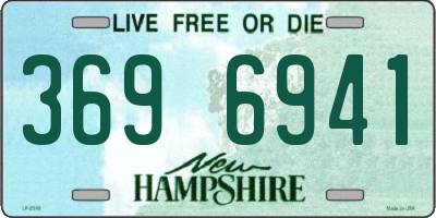 NH license plate 3696941
