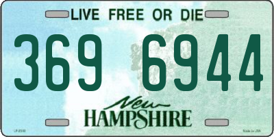 NH license plate 3696944