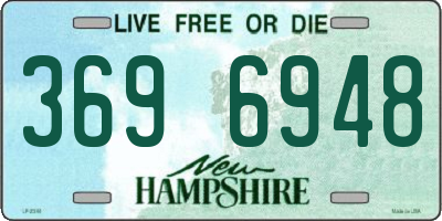 NH license plate 3696948
