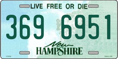 NH license plate 3696951