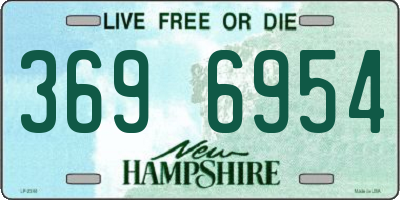 NH license plate 3696954